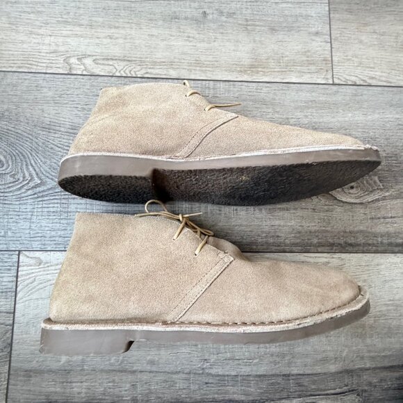 J.Crew Suede Desert Chukka Boots Tan Office Casual Work Mens Comfortable - Picture 4 of 8